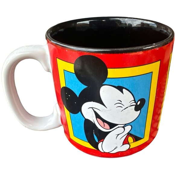 Disney's Mickey Mouse Multicolored Novelty Ceramic Mug 12 oz. 4" Tall - Picture 3 of 15